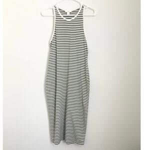 LOFT Lounge Stripe Dress Midi Size Small